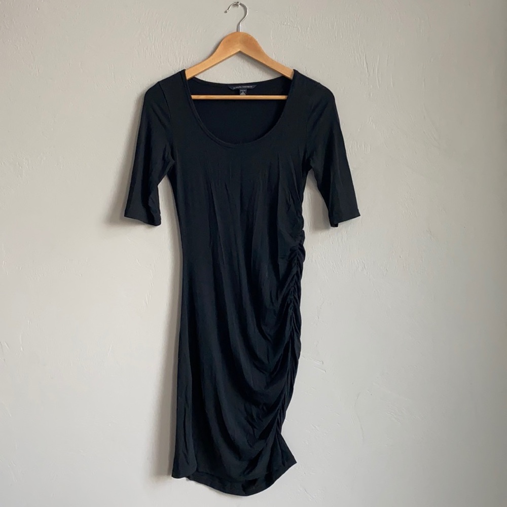 Banana Republic bodycon black midi dress size S